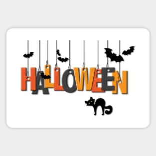 Halloween Font Design Magnet